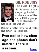 In the case of Mr. Robbins' obituary, the photo was probably chosen because fans would more easily recognize him. For others, newer photos may not be available. or family members want to remember a younger image.
